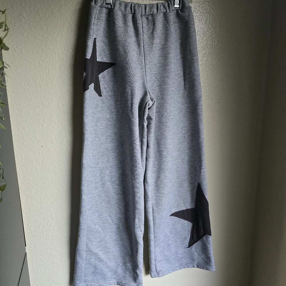 SHEIN Gray SweatPants With Stars Size Girls 12Y